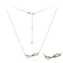 Gouden halsketting met IF Diamanten (D) (Annette)