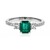 Gouden ring met een AAA Zambia smaragd (CIRARI)