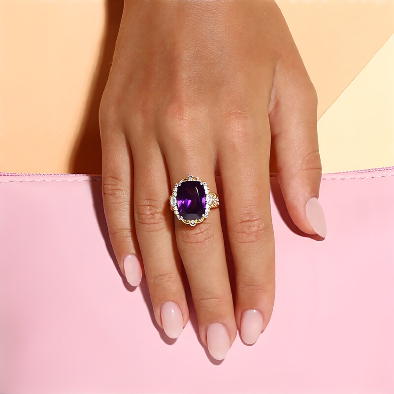 Amethyst-Silberring (Gems en Vogue)