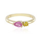 Anello in oro con Zaffiro Ceylon Rosa (non riscaldato) (Adela Gold)