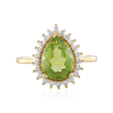 Anillo en plata con Peridoto