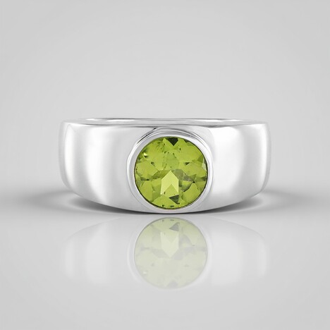 Anello in argento con Peridoto Arizona