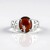 Bague en argent et Grenat Hessonite