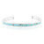 Zilveren armband met Blauwe Kingman Mohave Turkooisen (Jones Lee)