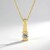 Collier en argent et Diamant chocolat I2