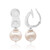 Clip d'oreille en argent et Perle de culture d'eau douce (TPC)
