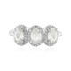 Anello in argento con Zaffiro Bianco