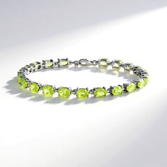 Bracciale in argento con Peridoto
