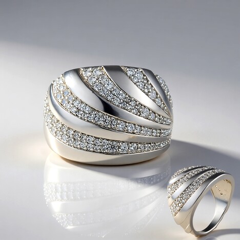 Anello in argento con Zircone (de Melo)