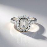 Anello in argento con Zircone