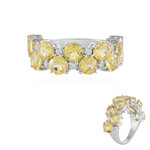 Gelber Beryll-Silberring