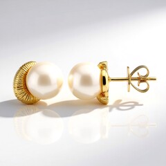 Orecchini in oro con Perla Bianca dei Mari del Sud (Michelle Albala)