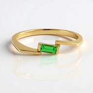 Anillo en plata con Tsavorita Lemshuku