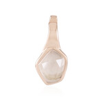 Colgante en plata con Cuarzo rosa (MONOSONO COLLECTION)