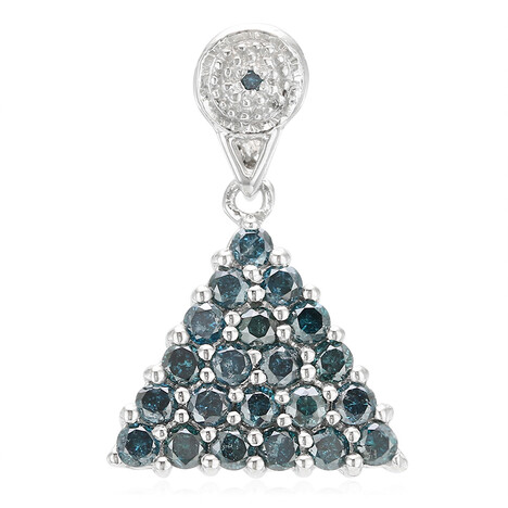 Fancy Diamond Silver Pendant