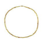 Grüner Apatit-Silberhalskette