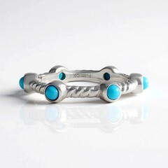 Anello in argento con Turchese Sleeping Beauty (Faszination Türkis)
