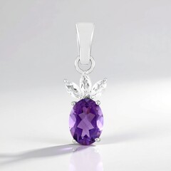 Ciondolo in argento con Ametista