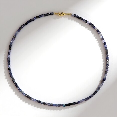 Collana in argento con Iolite del Madagascar