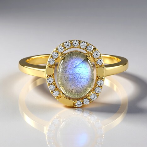 Anello in argento con Labradorite (Adela Silber)