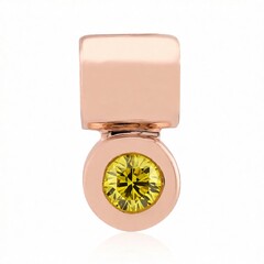 Pendentif en or et Diamant VS1 jaune (Annette)