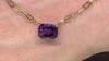 Gouden halsketting met een amethist (CIRARI)