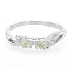 Cuprian Tourmaline Silver Ring