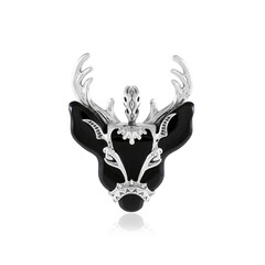 Colgante en plata con Ónix negro