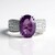 Anello in argento con Fluorite Viola