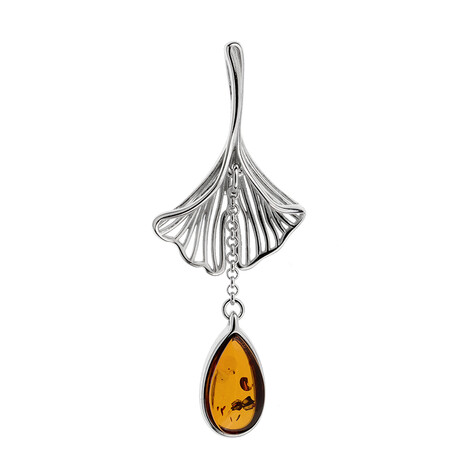 Ciondolo in argento con Ambra Baltica (dagen)