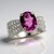 Anello in argento con Fluorite Rosa