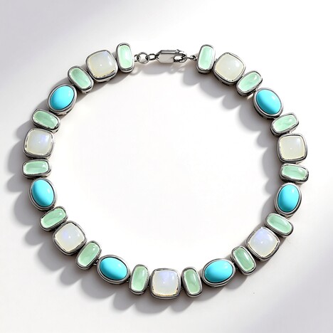 Bracciale in argento con Turchese Sleeping Beauty (KM by Juwelo)
