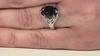Zilveren ring met een rookkwarts