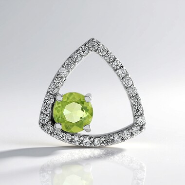 Colgante en plata con Peridoto