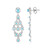 Boucles d'oreilles en argent et Turquoise Sleeping Beauty