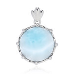 Pendentif en argent et Larimar