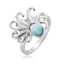 Larimar-Silberring