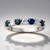 Anello in oro con Zaffiro Ceylon Blu