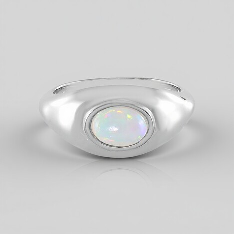 Anello in argento con Opale di Welo