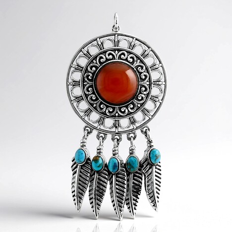 Ciondolo in argento con Corniola (Jones Lee)