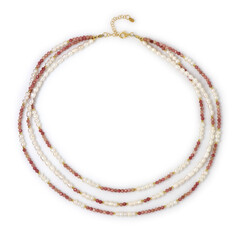 Rhodonite Silver Necklace (Riya)