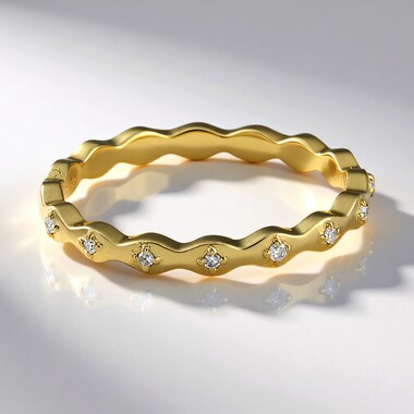 Bague en argent et Diamant I2 (I)