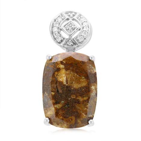 Pendentif en argent et Quartz Dinosaure