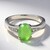Anello in argento con Crisoprasio Imperiale