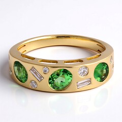 Anello in oro con Tsavorite AAA del Kenia (CIRARI)