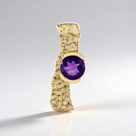 Ciondolo in argento con Ametista (MONOSONO COLLECTION)
