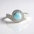 Anello in argento con Acquamarina Brasiliana (de Melo Essence)