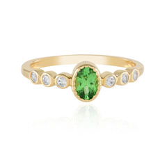 Zilveren ring met een Lemshuku tsavoriet