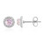 Boucles d'oreilles en argent et Kunzite