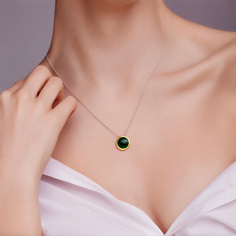 Ciondolo in argento con Agata (MONOSONO COLLECTION)